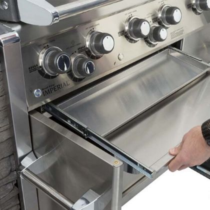 Broil King Imperial XLS parim integreeritav gaasigrill grilliguru köögisaar kööginurk väliköök rasvasahtel