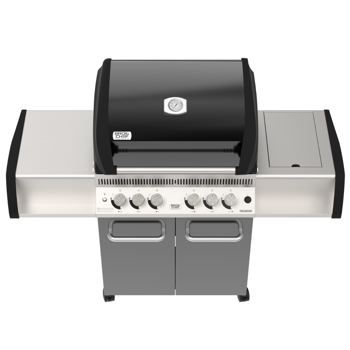 BroilChef Paramount BC-540 BBS gaasigrill keraamilise küljepliidi ja pöördvardapõletiga - Image 4